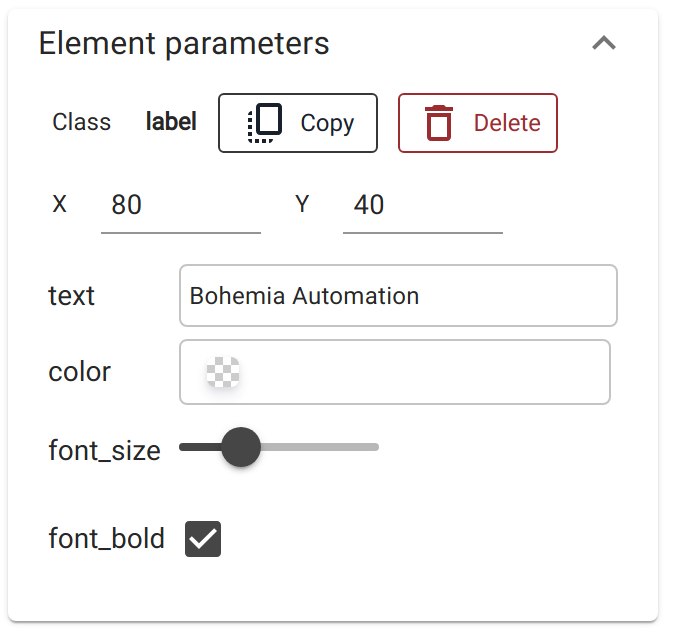 IDC element parameters