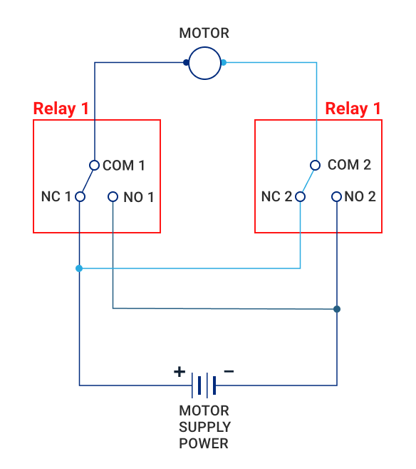 reversible DC motor circuit